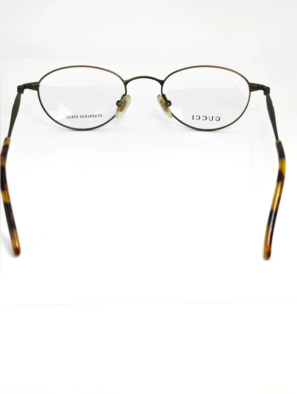 Gucci GG2618 Women's Oval Stainless Steel in Copper Brown. Italy